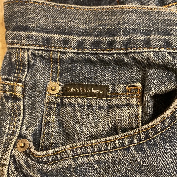 MEN’S CALVIN KLEIN JEANS- Zip up front, 5 pocket: Size 34X33 - Picture 5 of 9